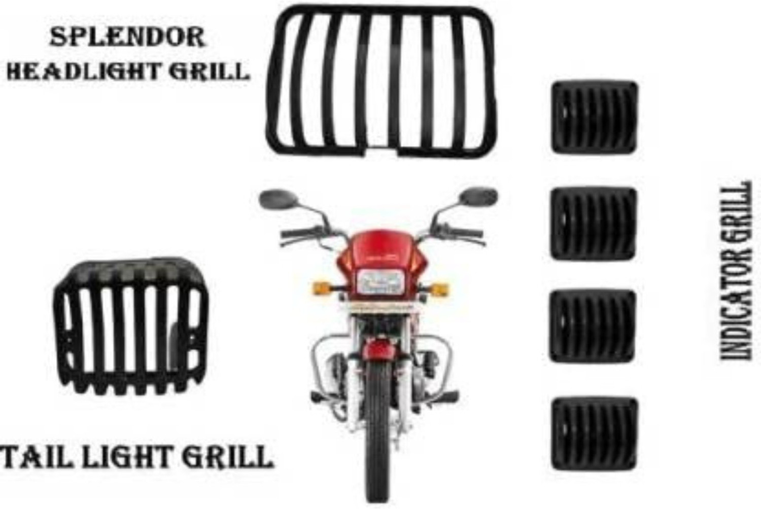 Image of Santech Front, Side, Rear NA Indicator Light for Hero Splendor, Splendor Plus