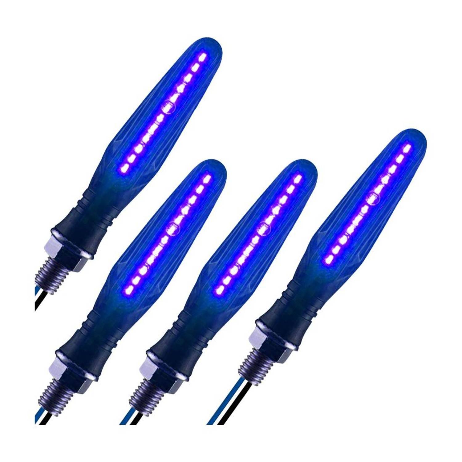 Autofledge Front, Rear, Side LED Indicator Light for Bajaj, Bullet, Datsun, Hero, Honda, KTM, Kawasaki, Royal Enfield, TVS, Universal For Bike, Yamaha 3 Series, 4 Series, 5 Series, 6 Series