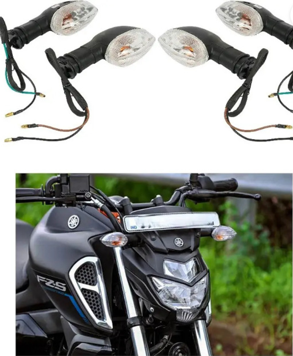 Image of greygator Front, Rear, Side Halogen Indicator Light for Yamaha FZ, FZ S, FZ 25, FZ16