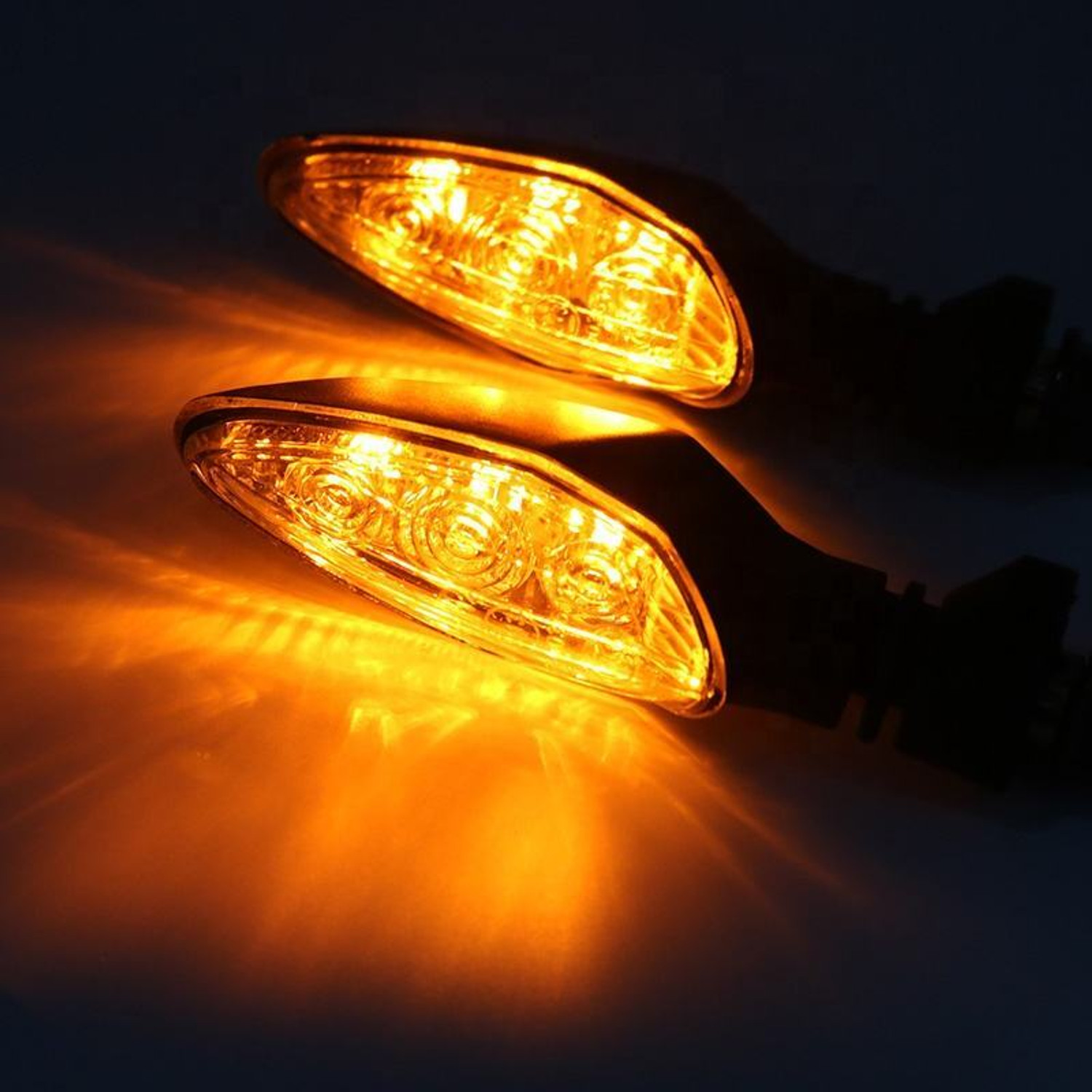 Image of YASH ENTERPRISE Front, Rear LED Indicator Light for Universal For Bike Universal For Bike (Yellow)