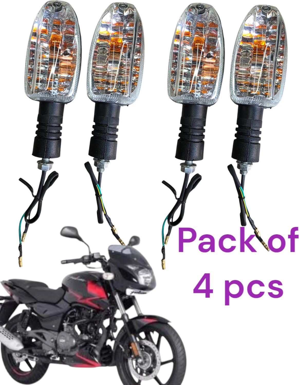 Image of Anaisha Enterprises Side, Rear, Front Incandescent Indicator Light for Bajaj Pulsar 150, Pulsar 180 DTS-i, Pulsar 150 AS, Discover 150, Platina 100, Platina 125