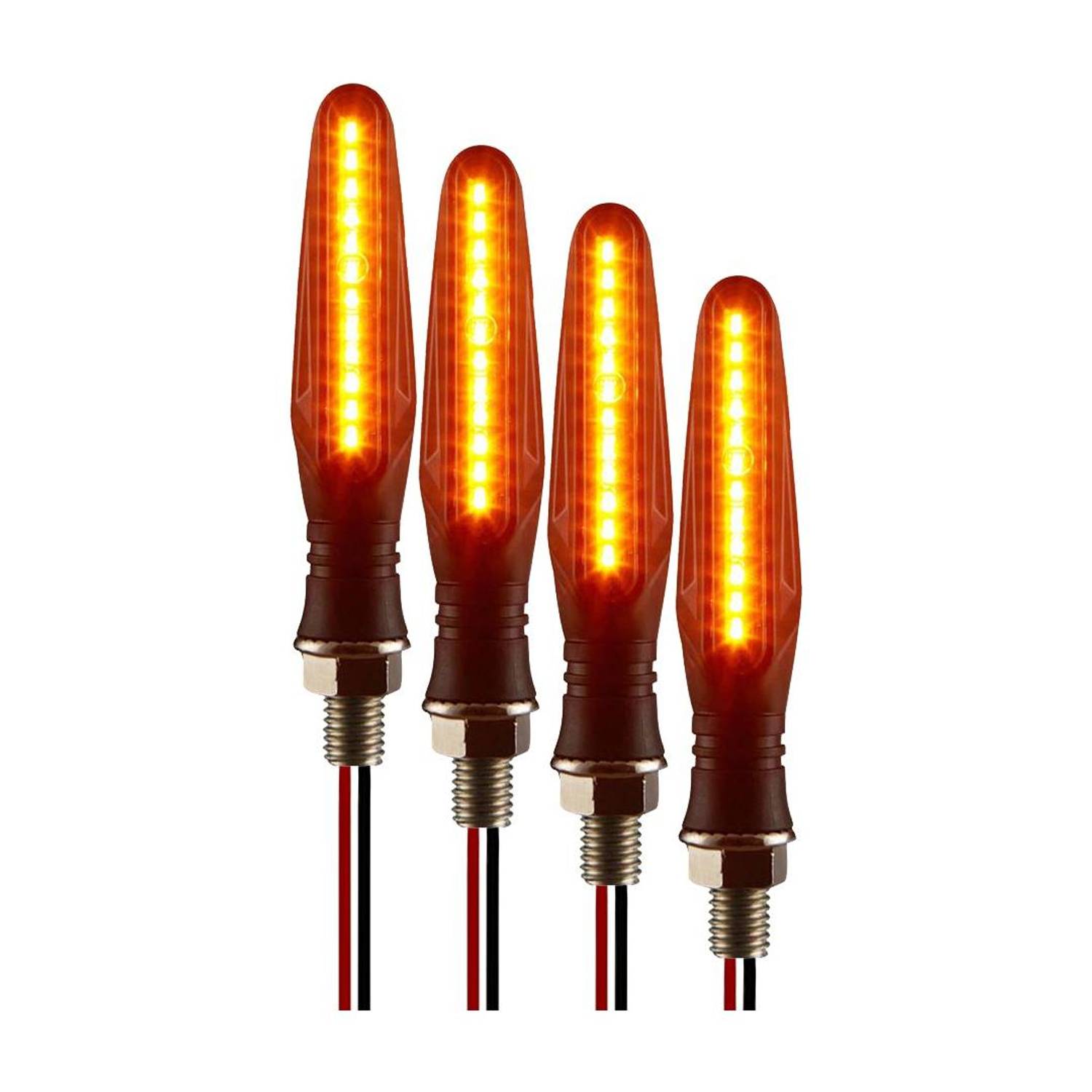 Autofledge Front, Rear, Side LED Indicator Light for Bajaj, Bullet, Datsun, Hero, Honda, KTM, Kawasaki, Royal Enfield, TVS, Universal For Bike, Yamaha 3 Series, 4 Series, 5 Series, 6 Series