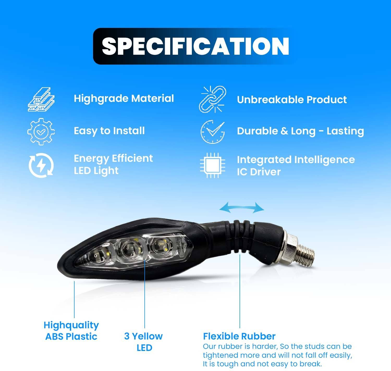 Moto Genius Side LED Indicator Light for KTM - Image 3