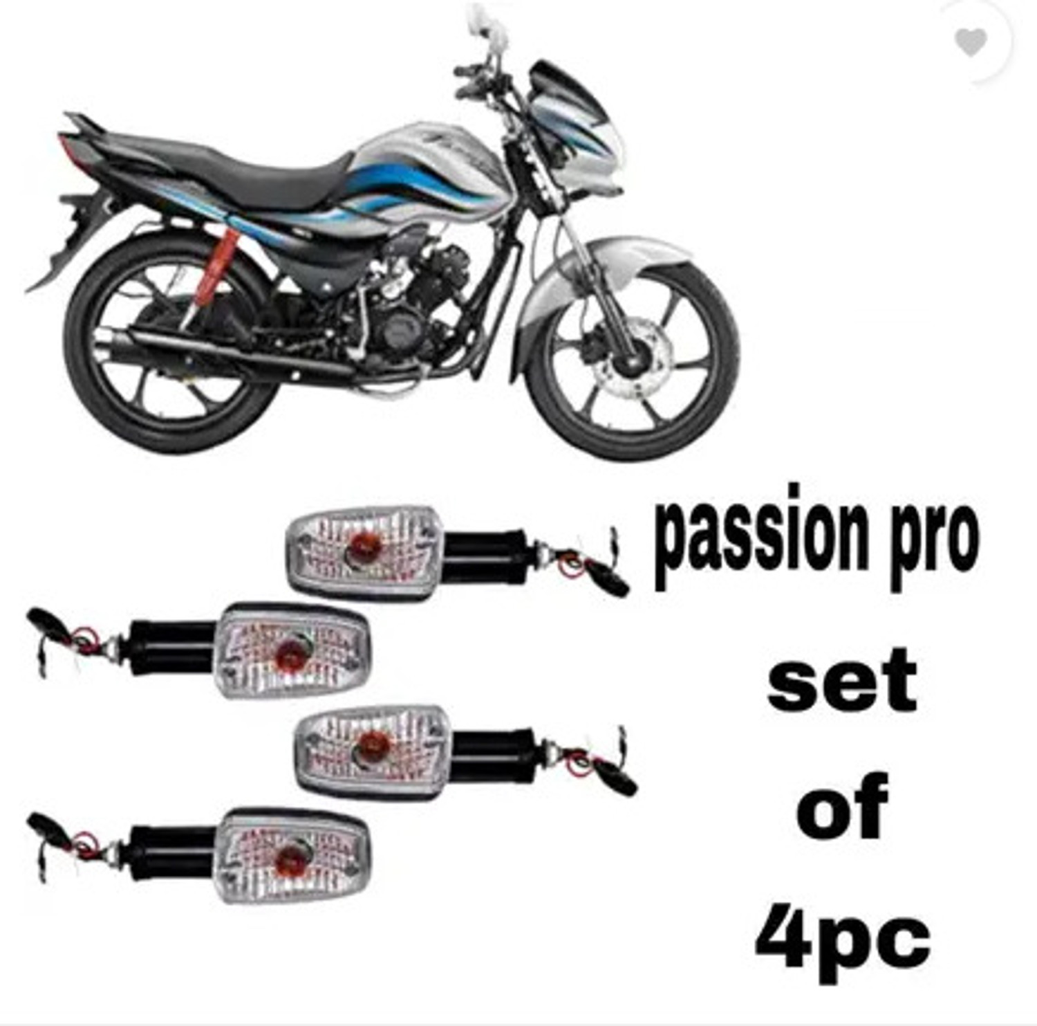 Image of greygator Front, Rear, Side Halogen Indicator Light for Hero Passion, Passion Plus, Passion Pro, Super Splendor
