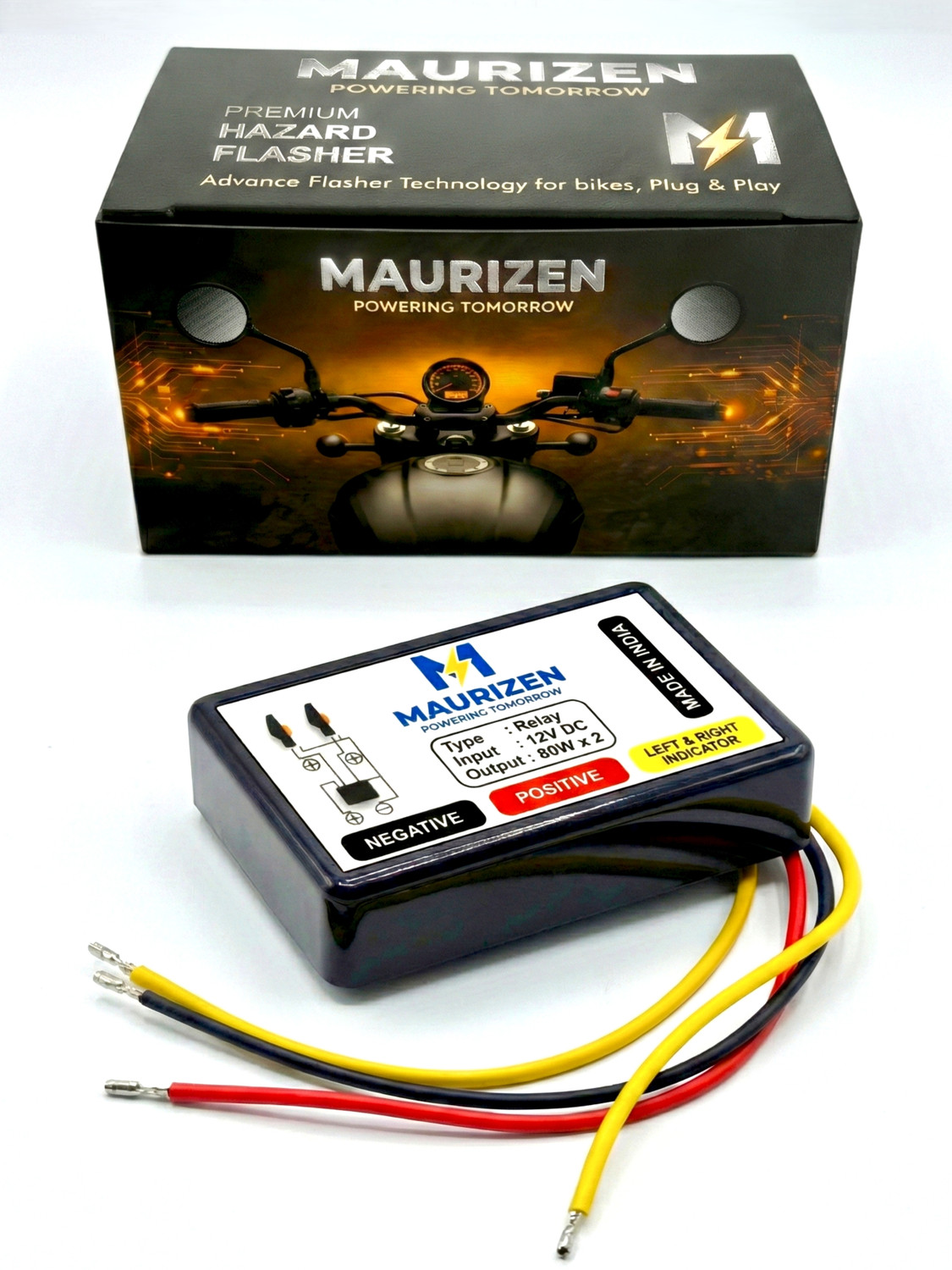 Image of MAURIZEN Side Flasher Indicator Light for KTM, Yamaha, Bajaj, Hero, Honda, Bullet, Jawa, Royal Enfield, TVS, Kawasaki Universal For Bike