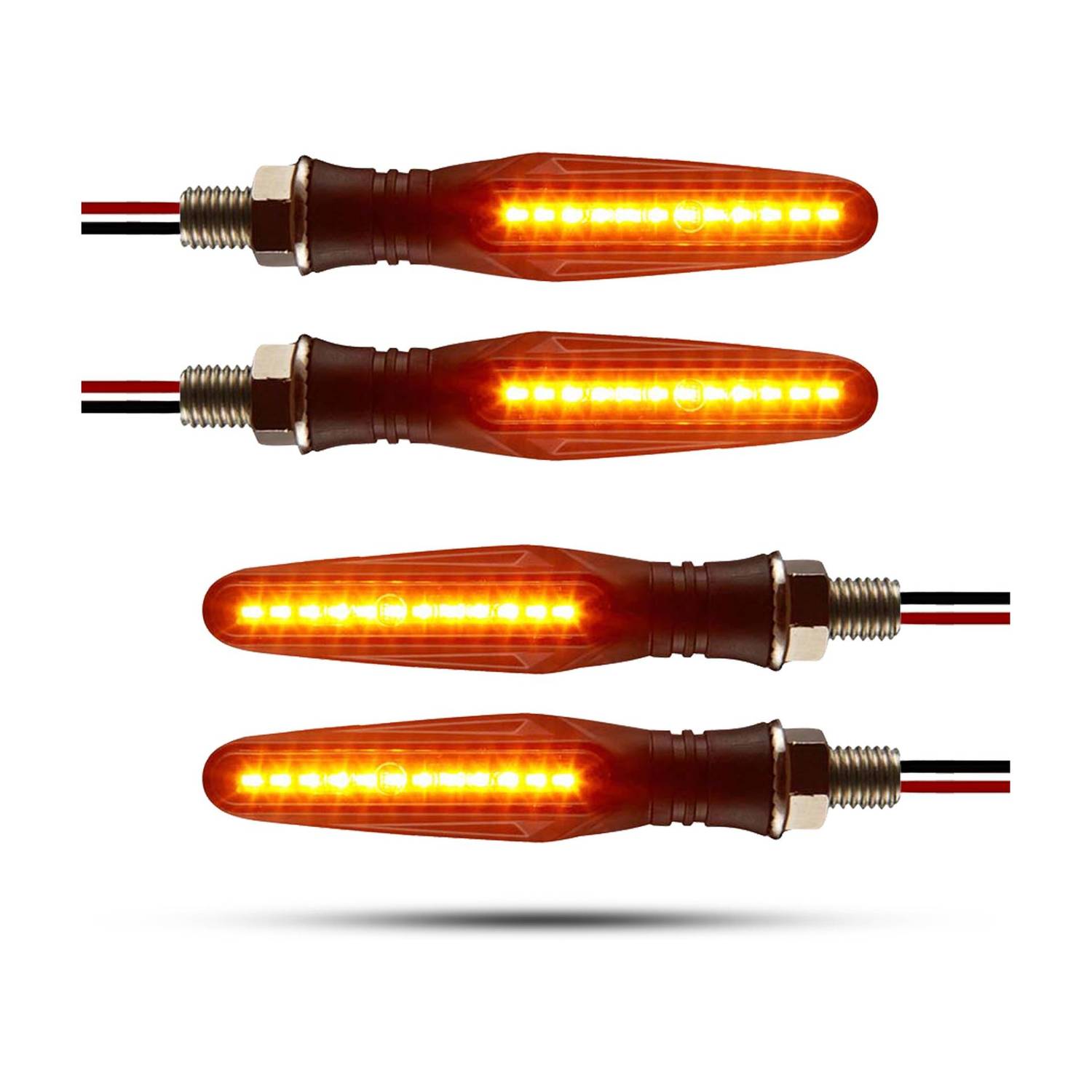 Autofledge Front, Rear, Side LED Indicator Light for Bajaj, Bullet, Datsun, Hero, Honda, KTM, Kawasaki, Royal Enfield, TVS, Universal For Bike, Yamaha 3 Series, 4 Series, 5 Series, 6 Series