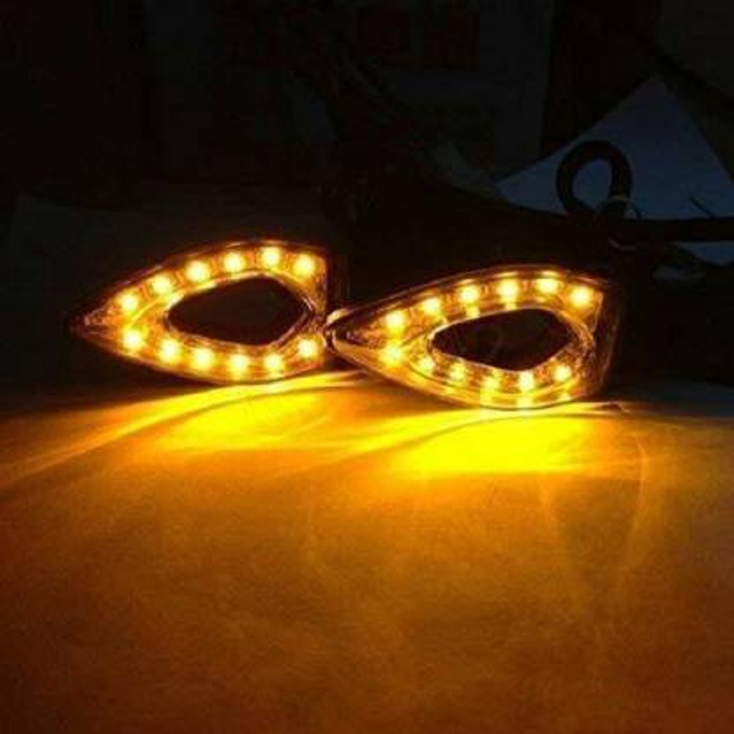 Image of QUIRKY ZONE Front, Rear, Side LED Indicator Light for Bajaj, Hero, Honda, TVS, Suzuki, Universal For Bike Universal For Bike