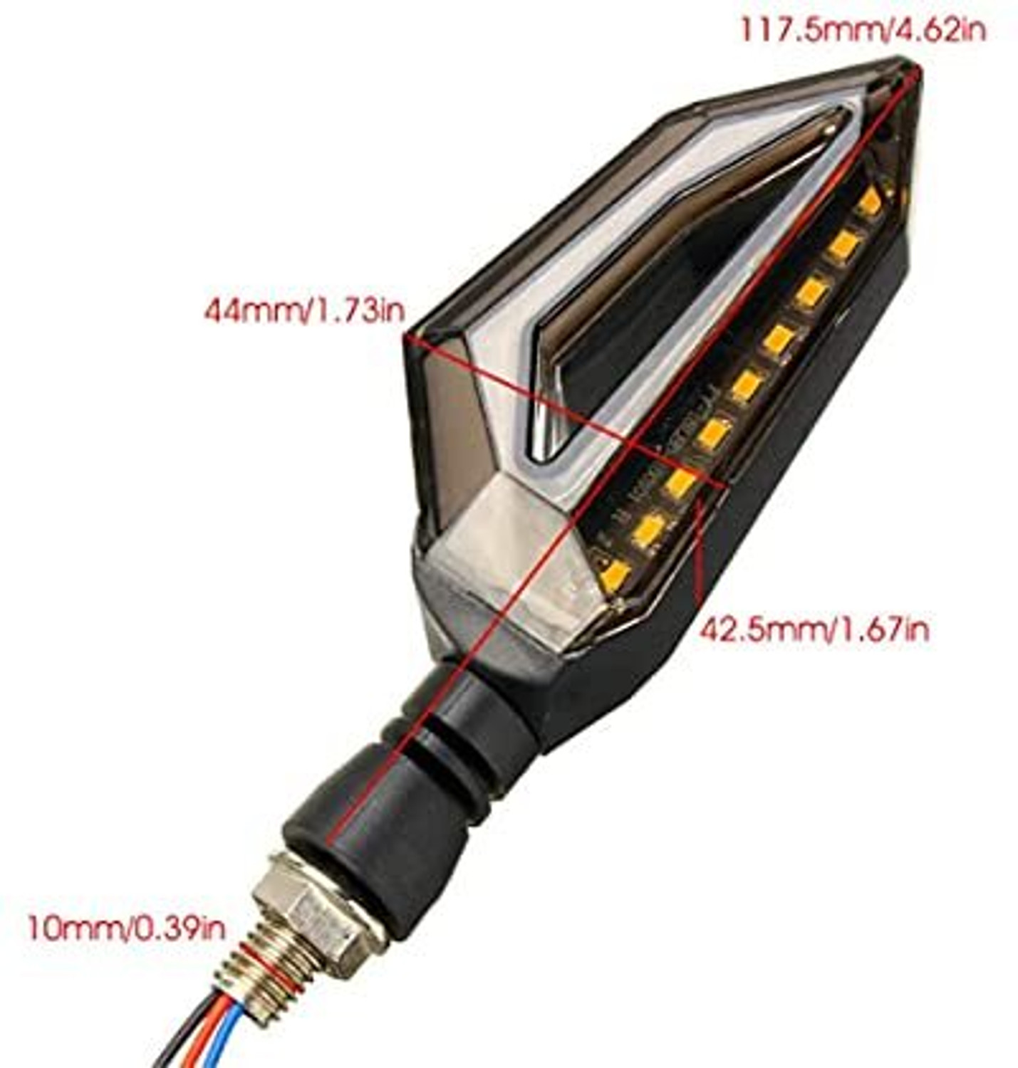 Image of QUIRKY ZONE Front, Rear LED Indicator Light for Bajaj, Hero, Honda, TVS, Suzuki, Universal For Bike Universal For Bike