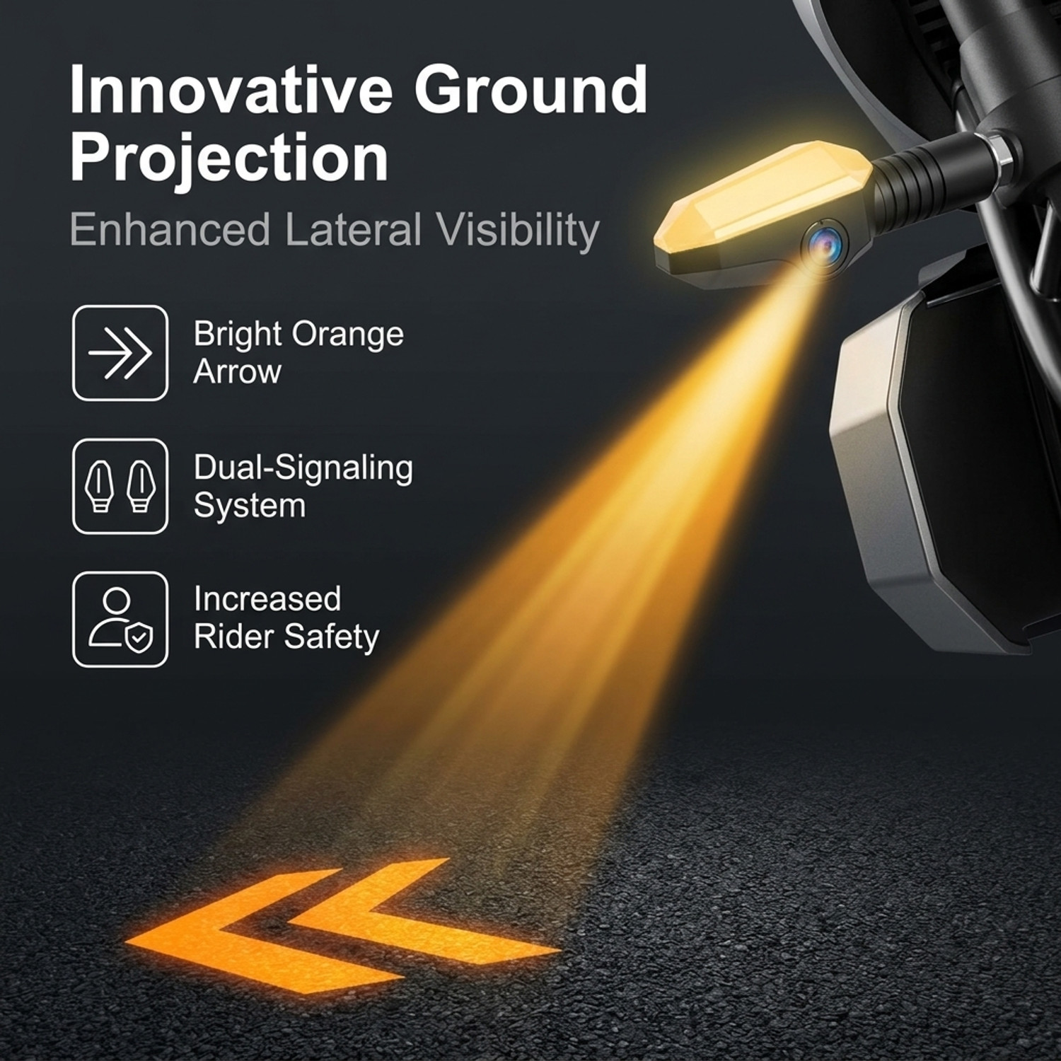 Image of STHIRA Front LED Indicator Light for Universal For Bike Universal For Bike
