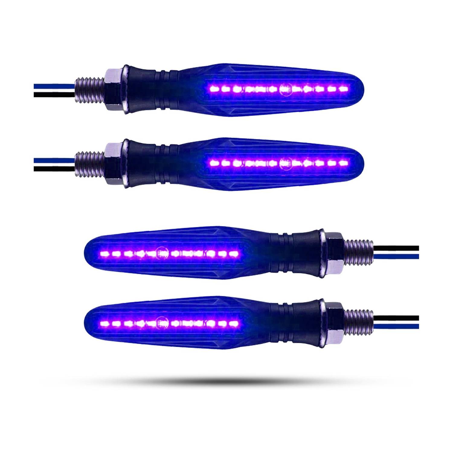 Autofledge Front, Rear, Side LED Indicator Light for Bajaj, Bullet, Datsun, Hero, Honda, KTM, Kawasaki, Royal Enfield, TVS, Universal For Bike, Yamaha 3 Series, 4 Series, 5 Series, 6 Series