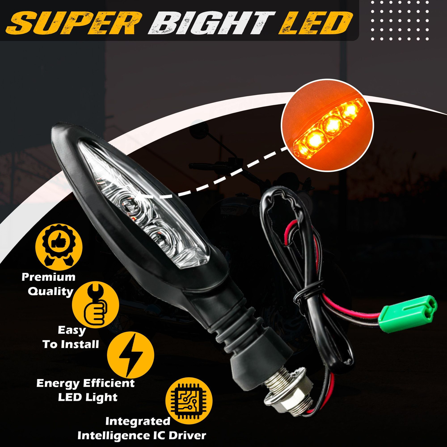 Image of Generox Front, Rear LED Indicator Light for KTM Duke 390