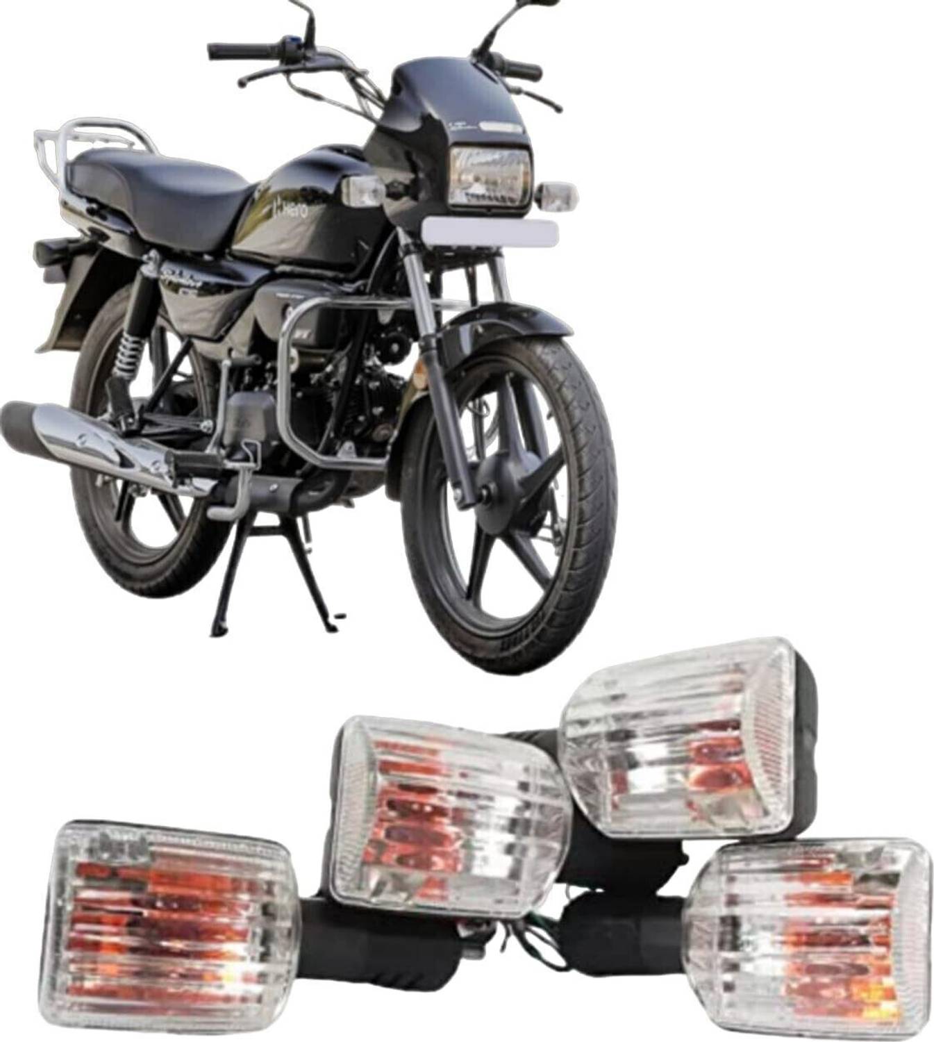 Vtrust Front, Rear, Side Halogen Indicator Light for Hero Splendor, Splendor Plus, Splendor Pro