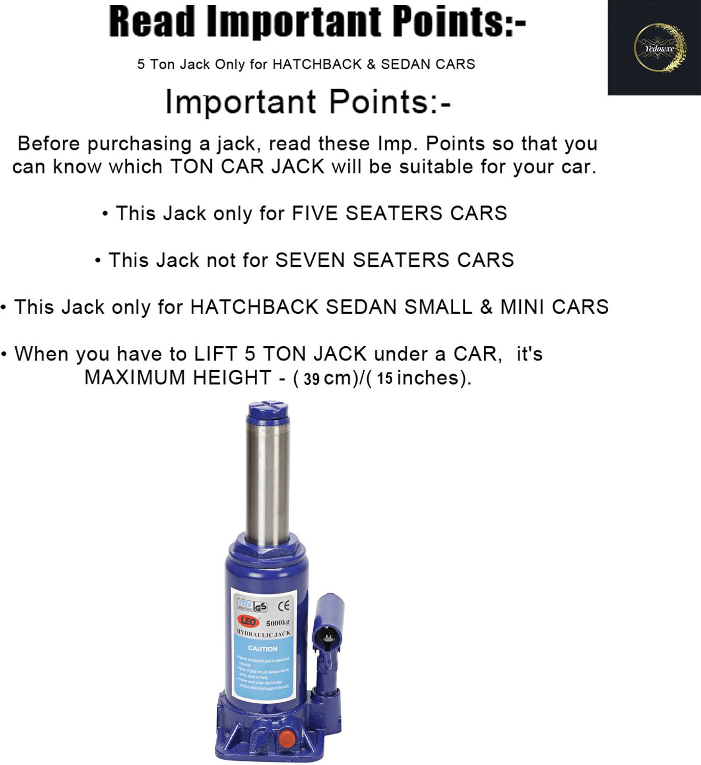 ROYAL 5 ton Car Hydraulic Jack - Image 5