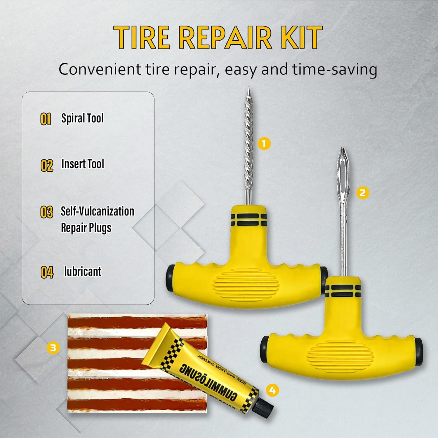 Image of mirren Car Jack Kit, Scissor Jack Kit 3 Ton(6610 lbs)Tire Repairing Kit with Lug Wrench Vehicle Jack