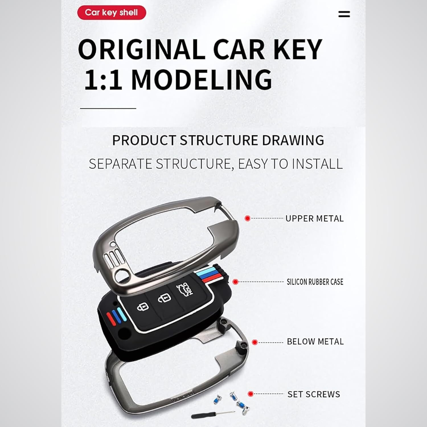 Image of Protectorwala Car Key Cover