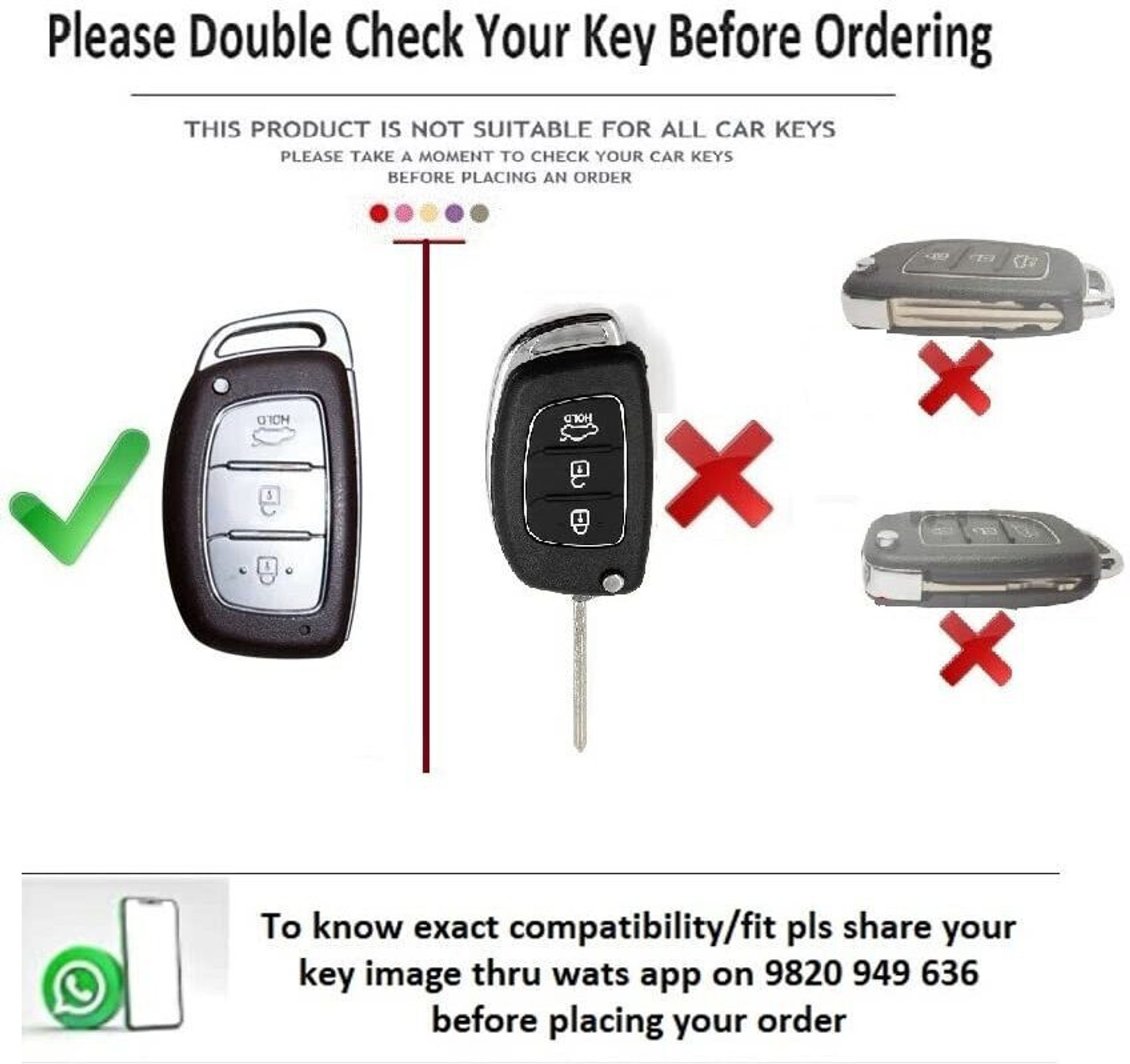 Image of JVCV Car Key Cover