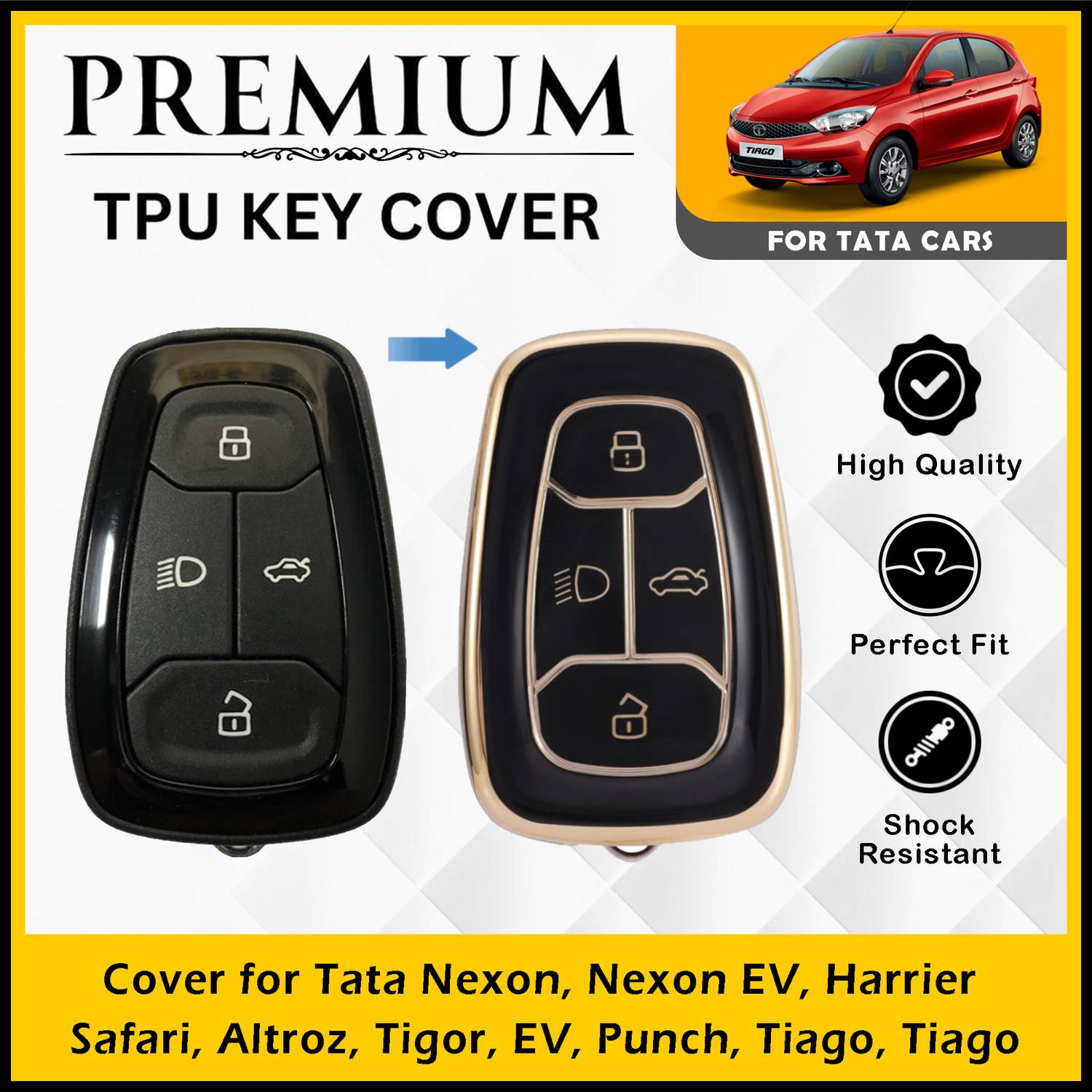 ASRYD Car Key Cover