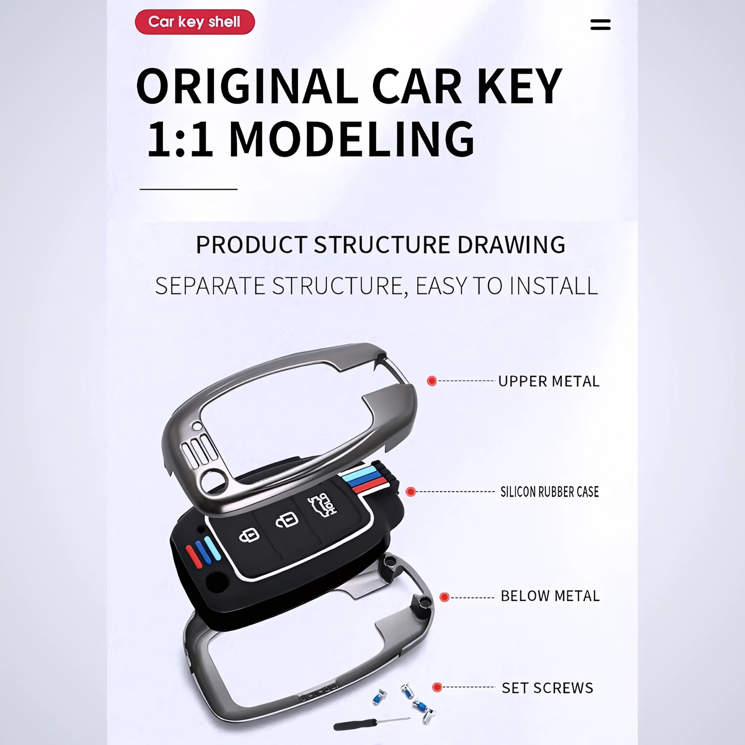 Image of Zealsy Car Key Cover