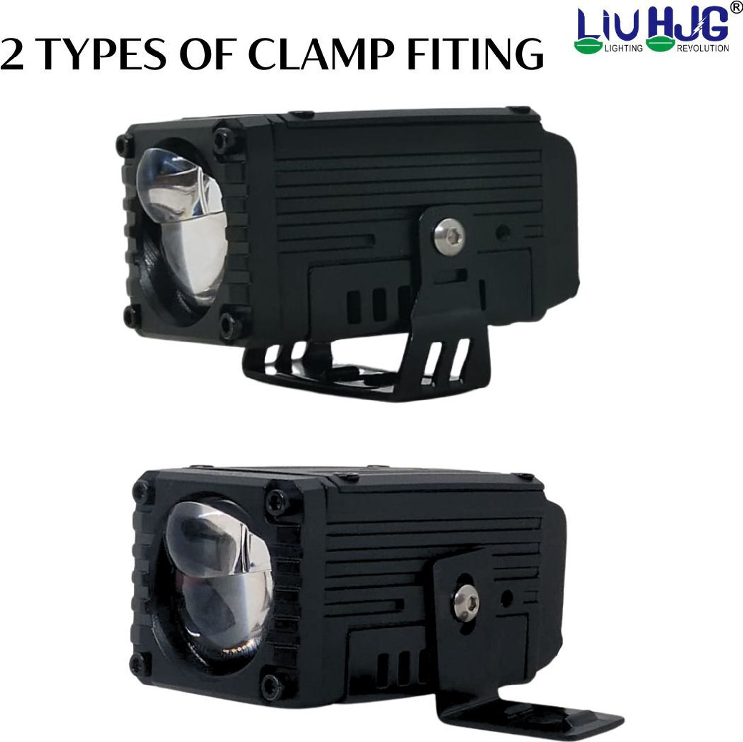 Image of LIU HJG Yellow /White 120 Watt Blaze Waymaker Pro Fog Light With Devil Eye Fog Lamp Car, Motorbike, Truck, Van LED (12 V, 120 W)
