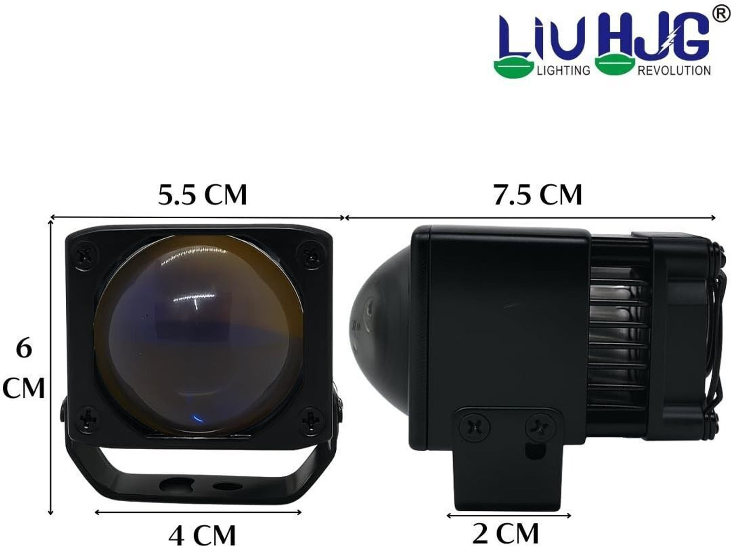 Image of LIU HJG Super Bright Yellow /White 90 Watt Mini Laser Cannon Fog Light With Devil Eye Fog Lamp Car, Motorbike, Truck, Van LED (12 V, 90 W)