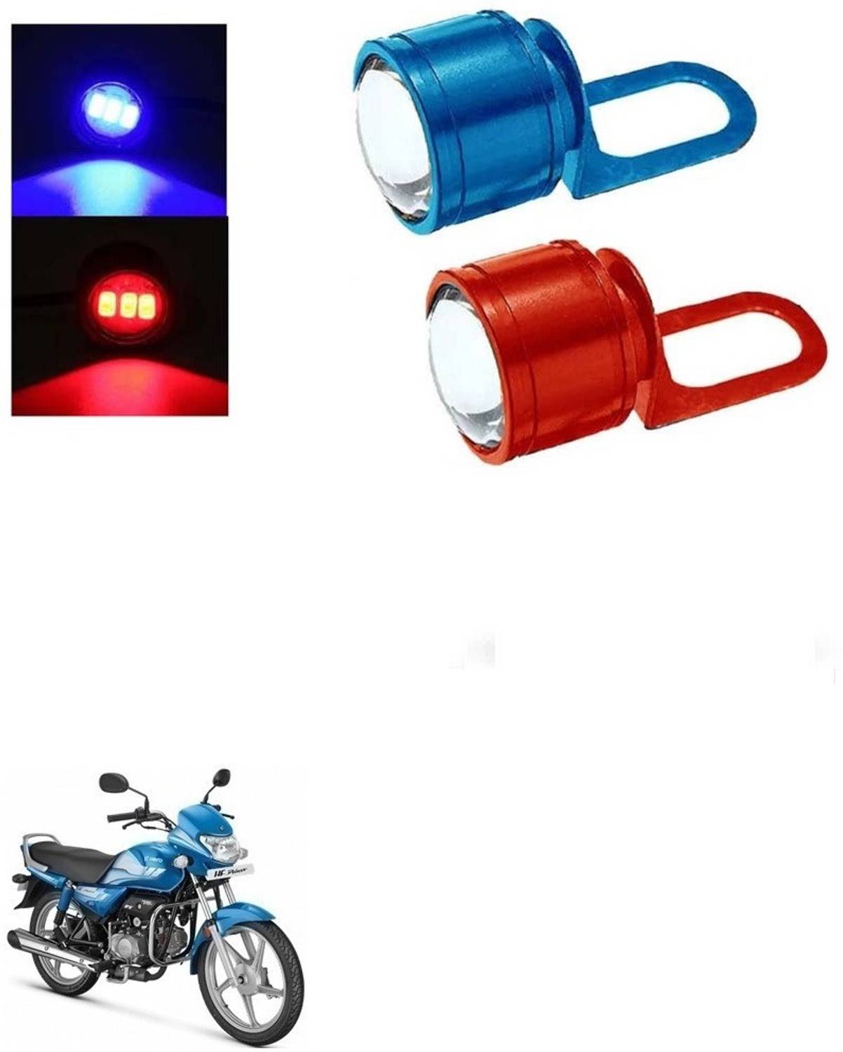 青赤LED二段式装飾ライト　200個 SRPHERE STROBE-LED-RED-BLUE FOR _Hero HF Deluxe Tail Light