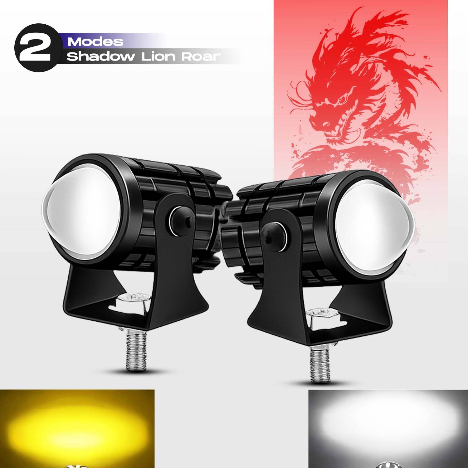 automunk U1 LED Auxiliary Light for Motorcycle and Car Fog Lamp Car, Motorbike LED (12 V, 24 W)