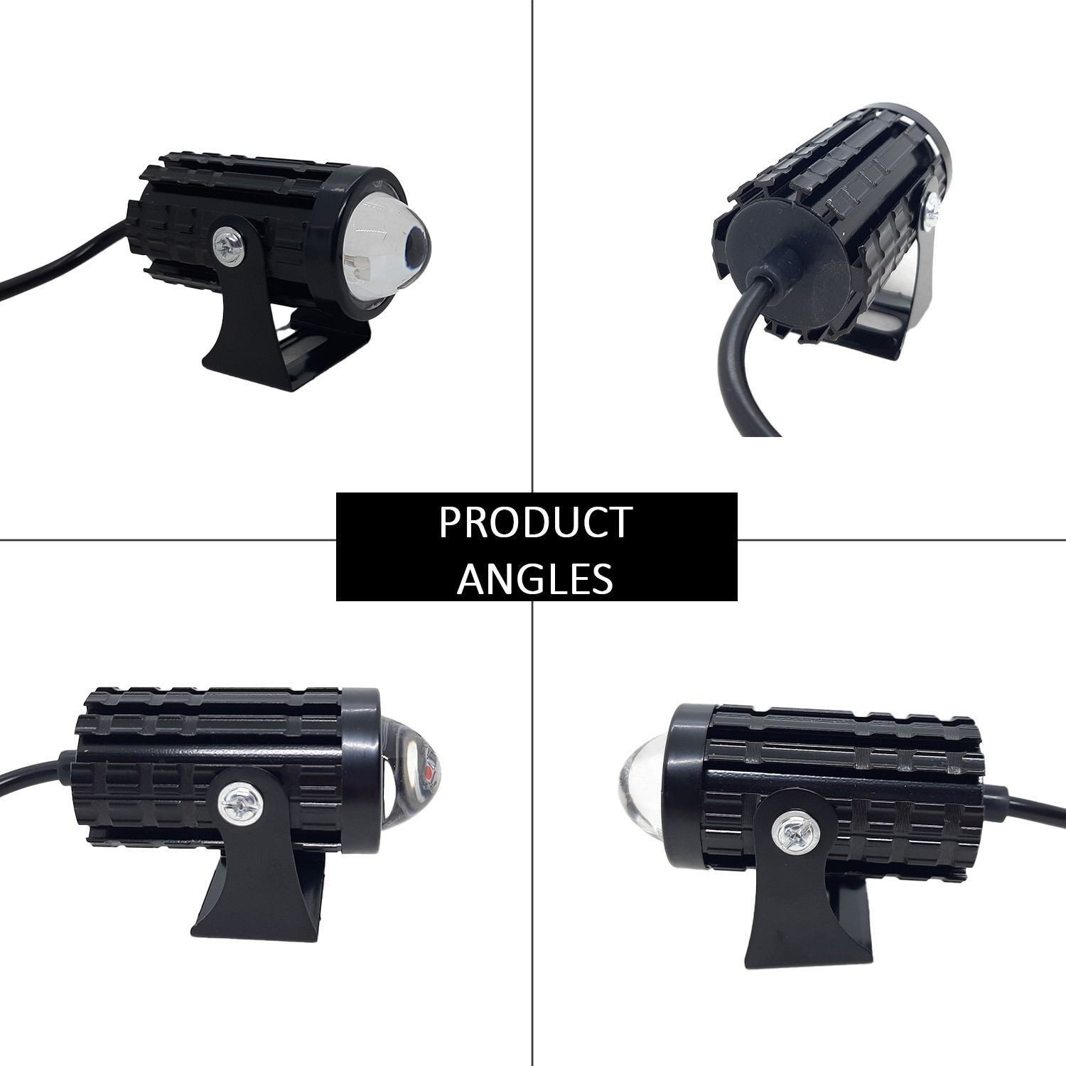 Image of LIU HJG 36 Watt Yellow /White Red Devil Eye Mini LED Fog Light Fog Lamp Car, Motorbike, Truck LED (9 V, 36 W)