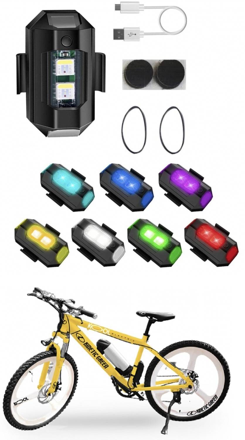 AutoTech LED 7 Colors Multicolour cycle Helmet Blinker Strobe light n Parking Light Motorbike, Car, Truck, Van LED (40 V, 15 W)