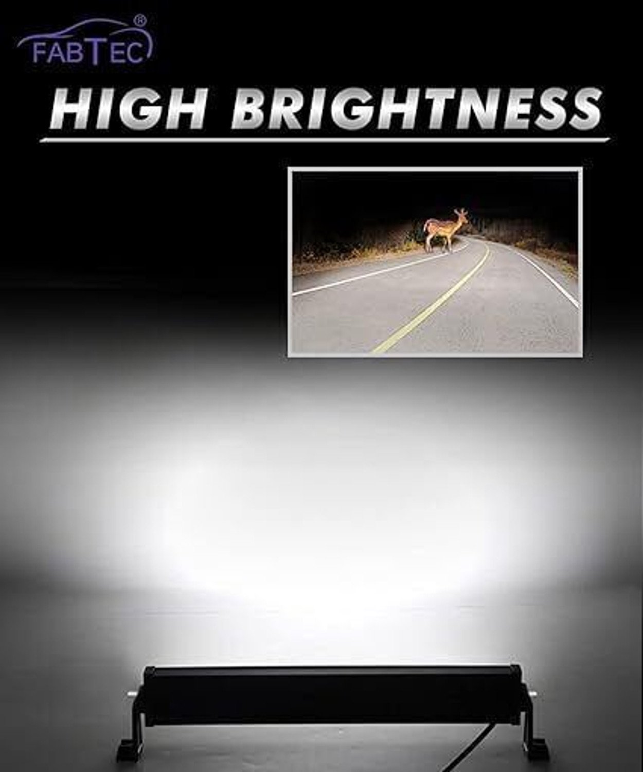 Image of CARZEX SUPER high Beam 6000k Brightness High Power lED Off-Roading (60 LED 11 inch) Headlight Car LED (12 V, 35 W)