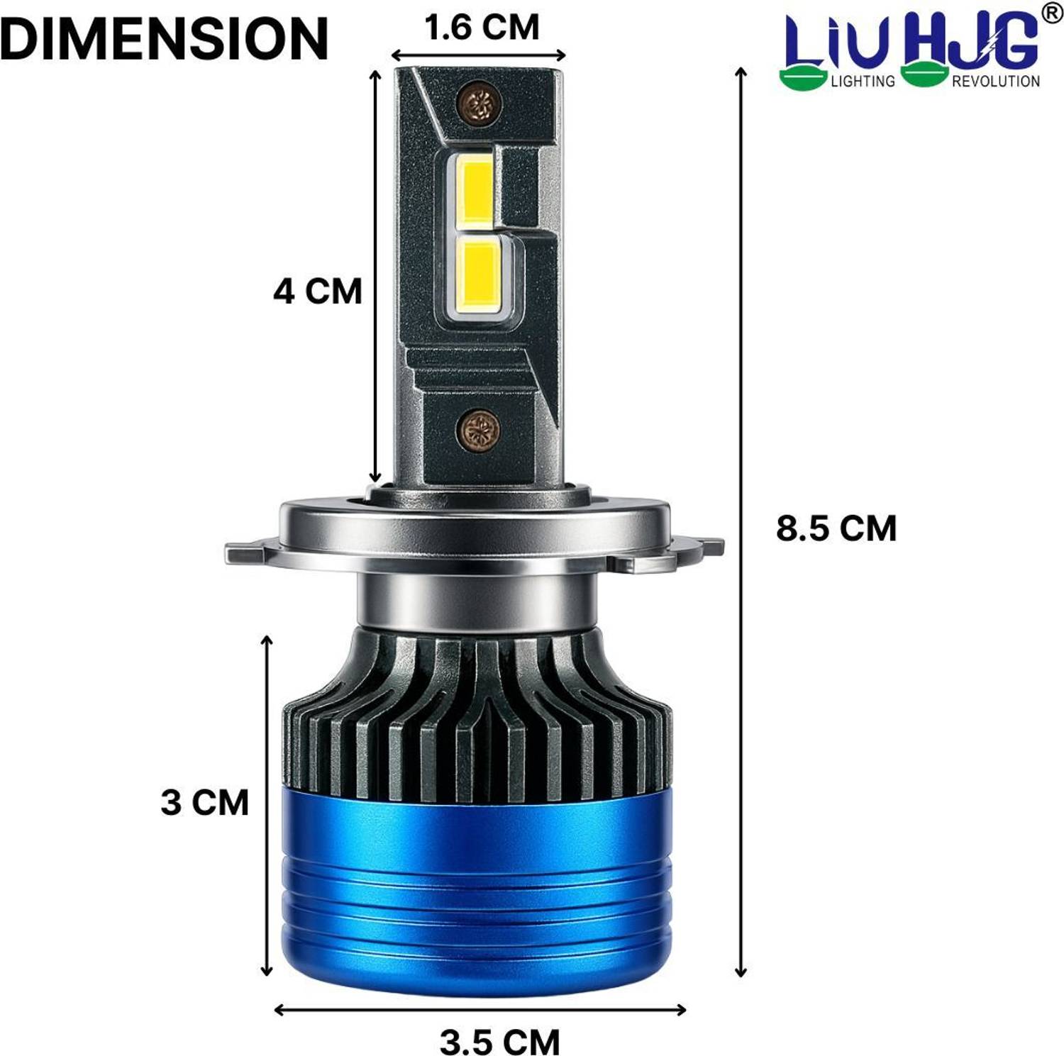 LIU HJG White LED 180W H4 Headlight Bulb - Image 2