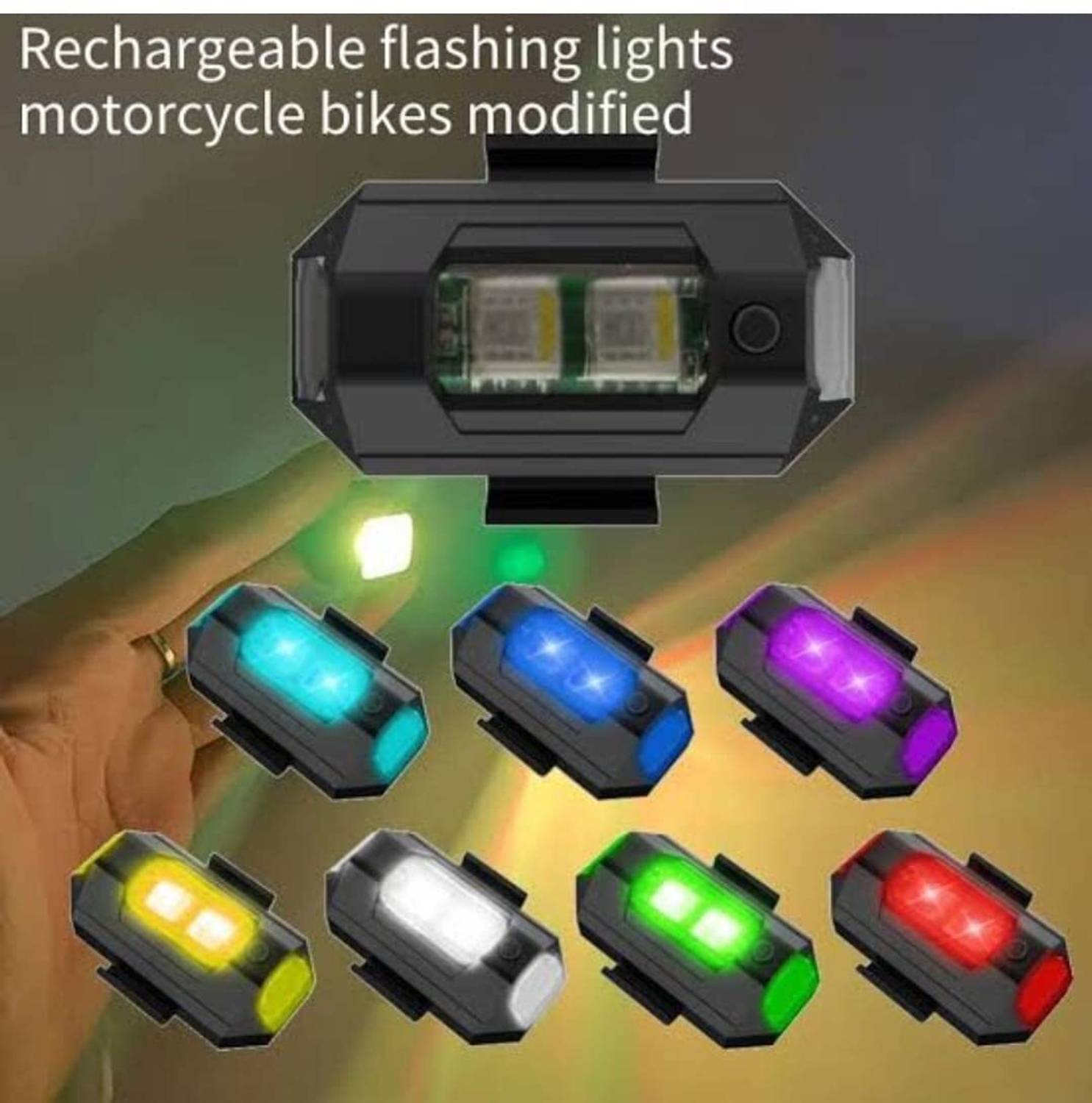 ASTOUND USB Charging Mini Led Lights 8 Colors-a53 Indicator Light Car, Motorbike, Truck, Van LED (3.7 V, 15 W)