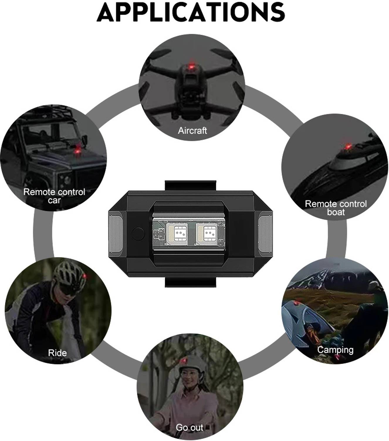Giinix 7 Colors LED Anti-collision Warning Light - Image 4