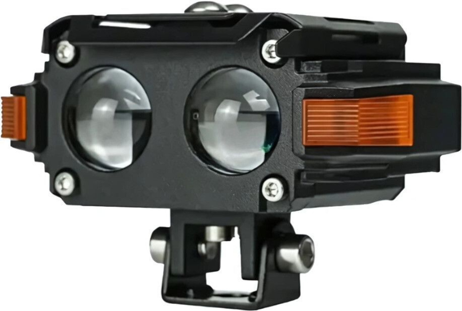 Image of LIU HJG Future Eye Yellow /White Red Devil Eye Indicator DRL 2 LED Fog Light With Wiring Fog Lamp Car, Motorbike, Truck, Van LED (12 V, 80 W)