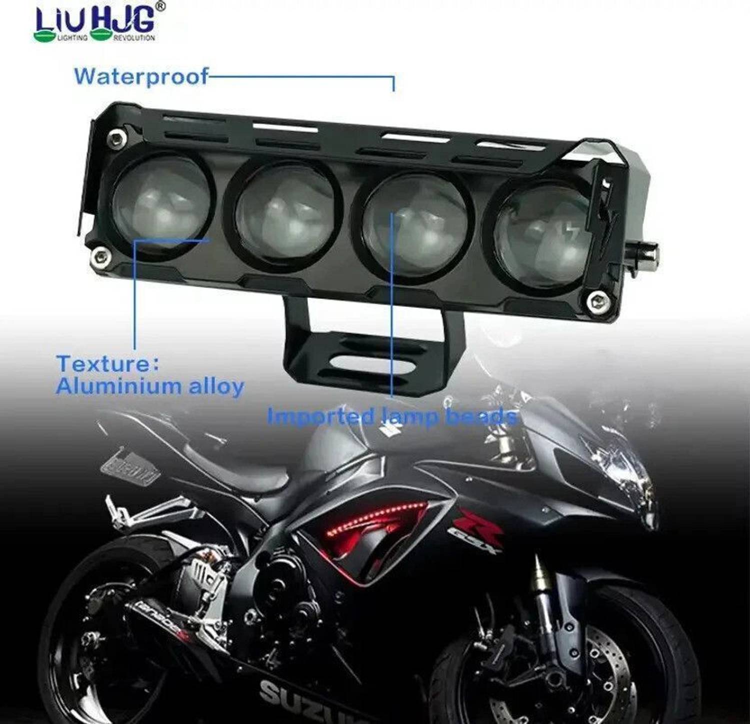 LIU HJG 25+25W Yellow/White LED Fog Light - Image 3