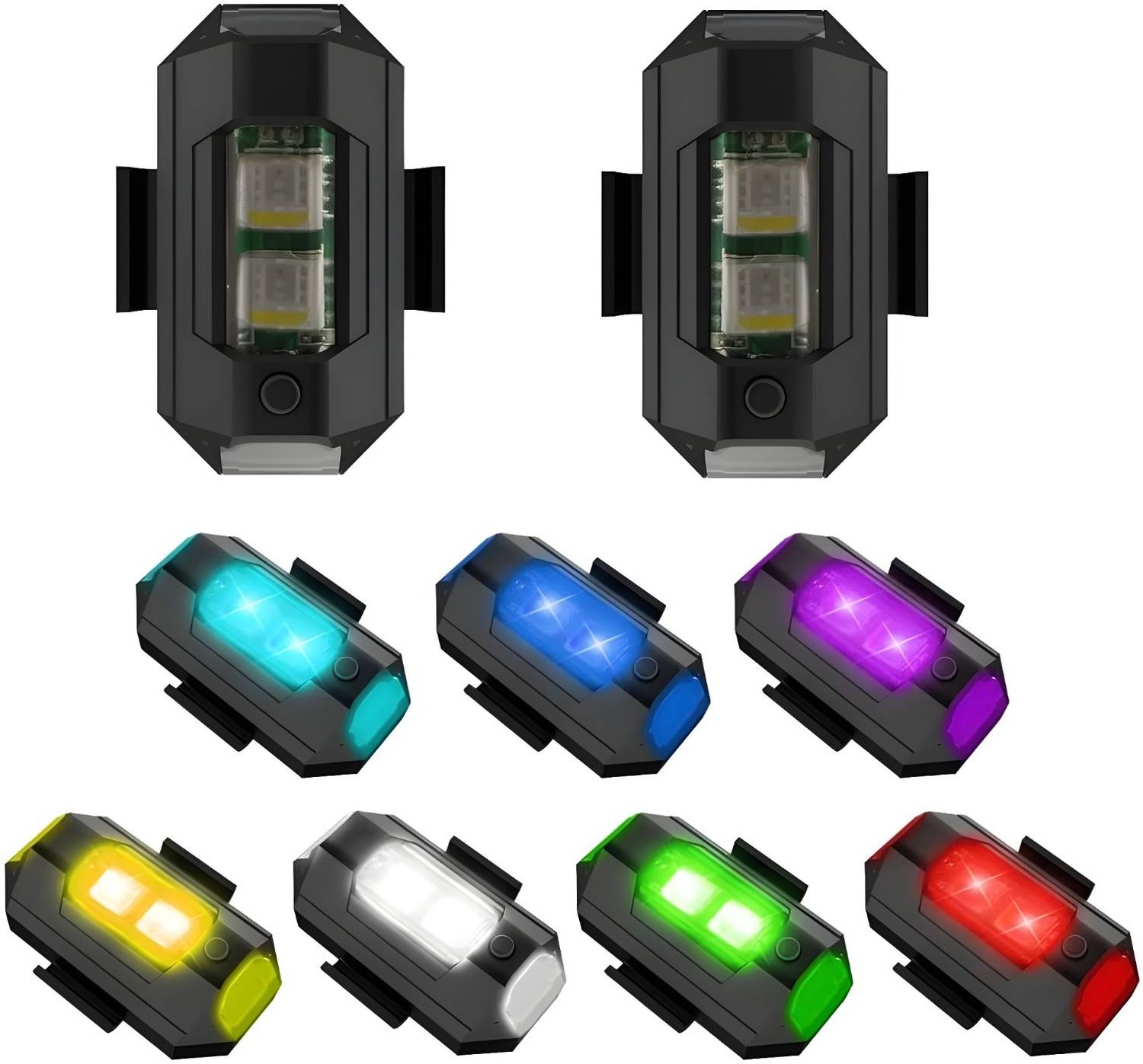 fsdecor LED Flash Light for Bike, 7 Colors, 41 Modes - Image 3