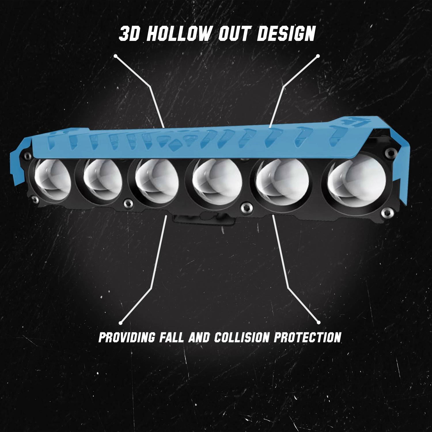 automunk 6 LED Auxiliary Fog Light 12V 48W - Image 3