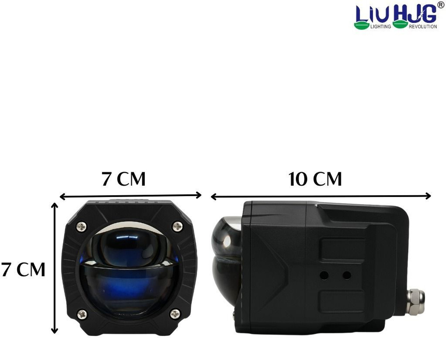 Image of LIU HJG Bright Yellow /White 120 Watt Gorilla Fog Light With Devil Eye Fog Lamp Motorbike, Car, Truck, Van LED (12 V, 120 W)