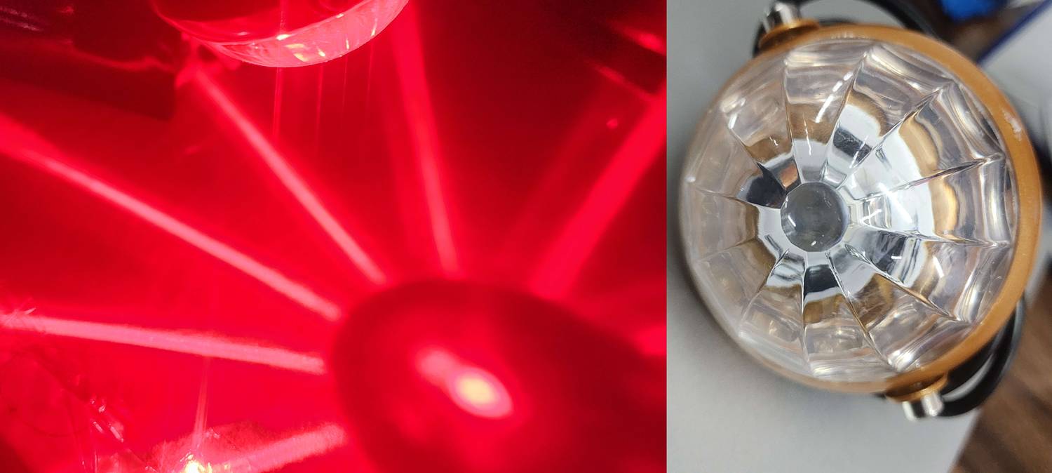 BIKEBLOOM Star led light for all motorbikes [Red colour] pack of 1pc Side Marker Motorbike LED (12 V, 30 W)