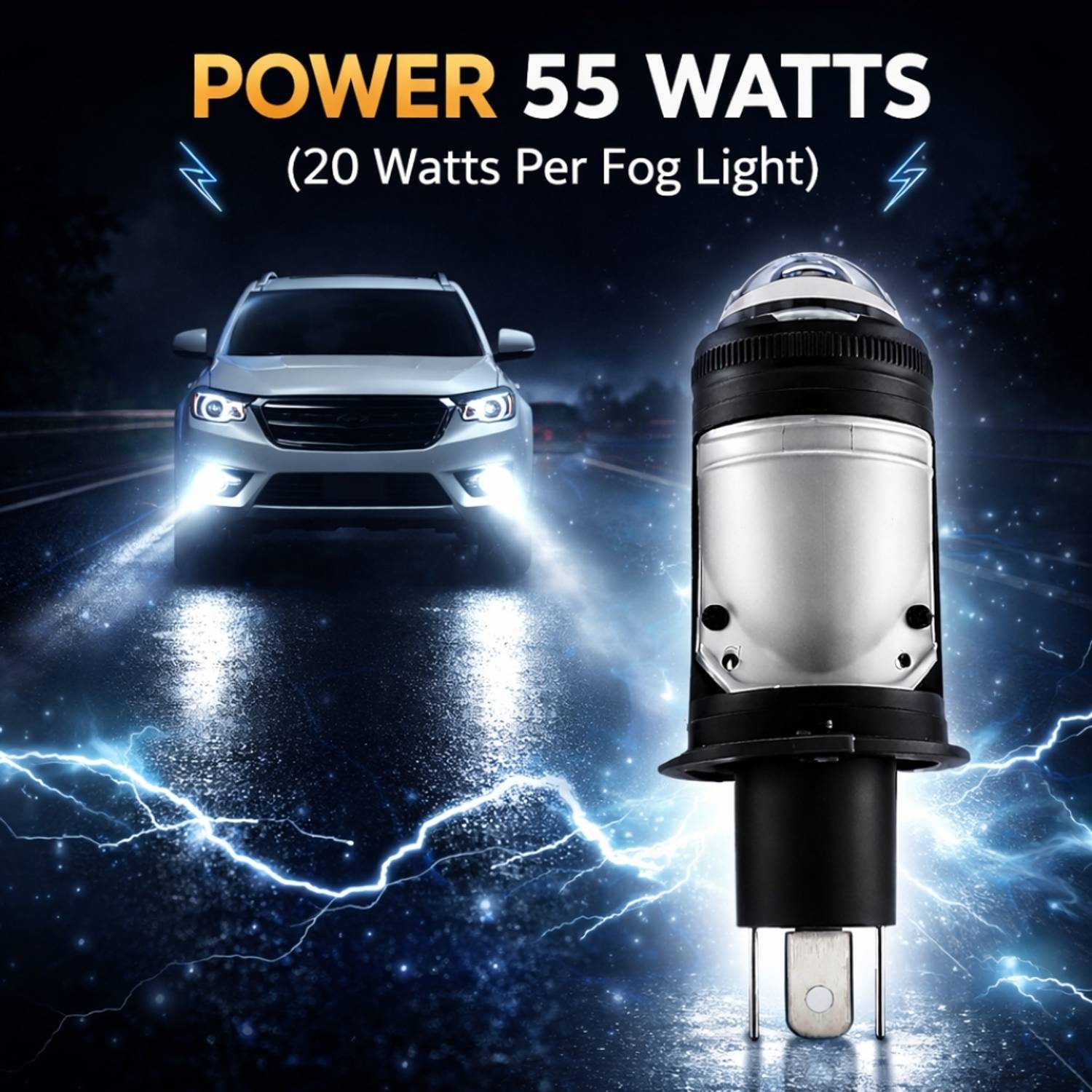 AutoPowerz LED H4 Golden Projector Headlight Bulb - Image 3