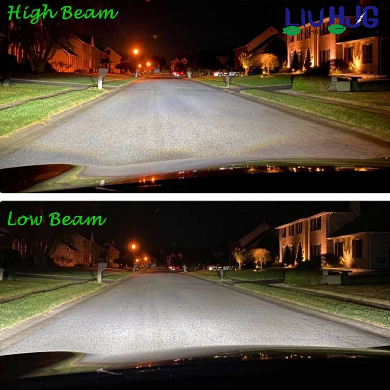 LIU HJG White LED 180W H4 Headlight Bulb - Image 5