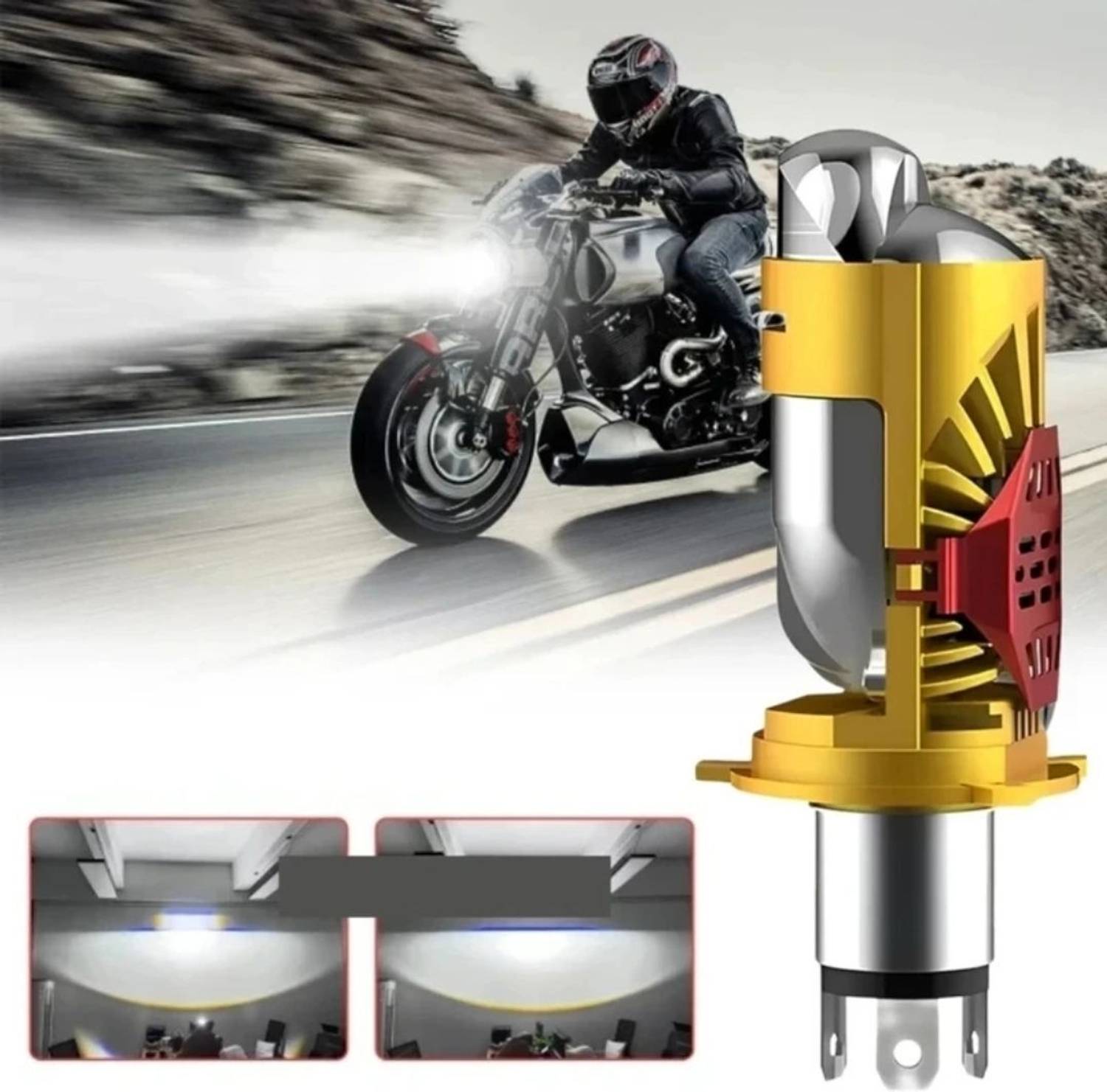 BIKEBLOOM Ultra Bright LED Headlight Bulb 12V 45W - Image 4