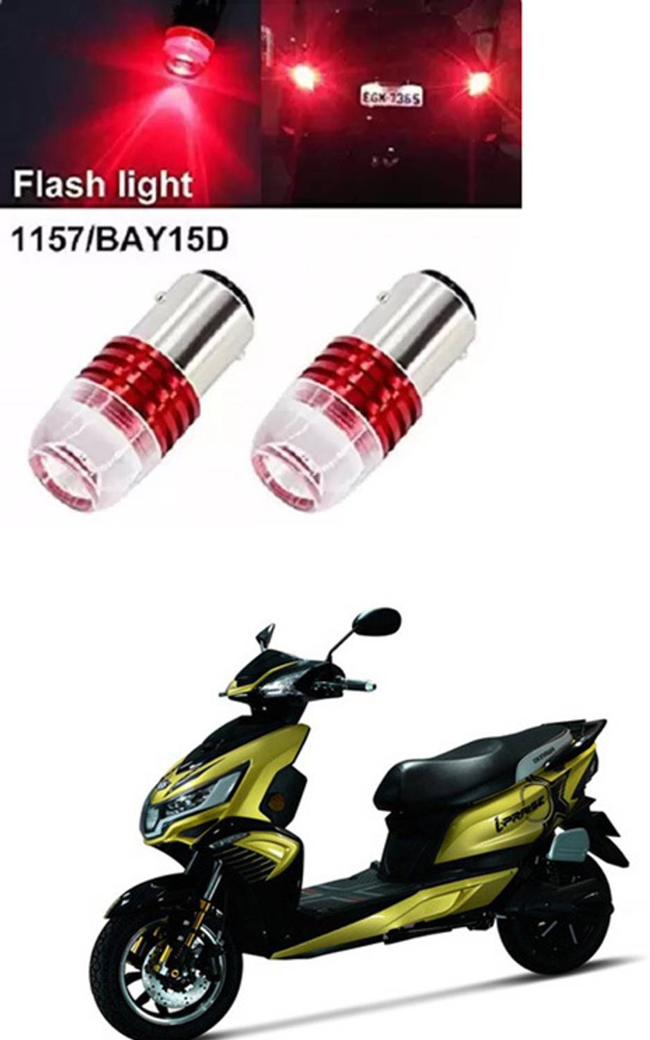APICAL TLRDLGHT311 Brake Light Motorbike LED (12 V, 24 W)