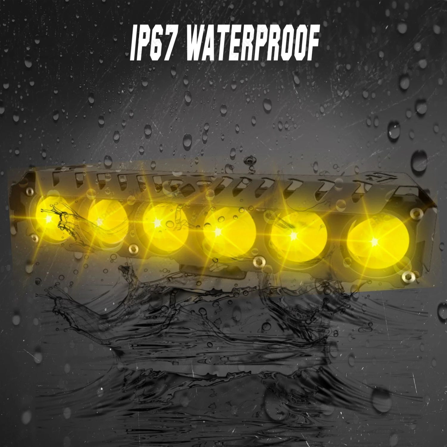 Image of ENEMYT A1 6 Lens LED Fog Light for Bikes & Cars | White & Yellow Dual Color Fog Lamp Car, Motorbike LED (12 V, 30 W)
