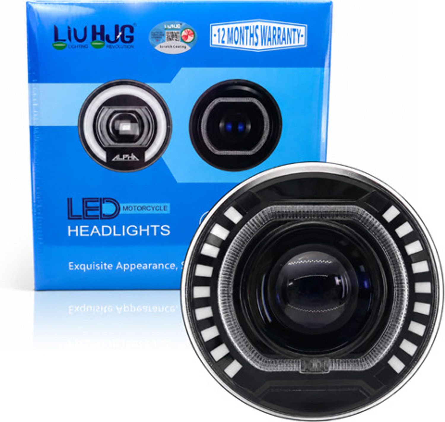 Image of LIU HJG LIU HJG C-227 Harley LED Headlight Headlight Bus, Car, Motorbike, Truck, Van LED (12 V, 58 W)