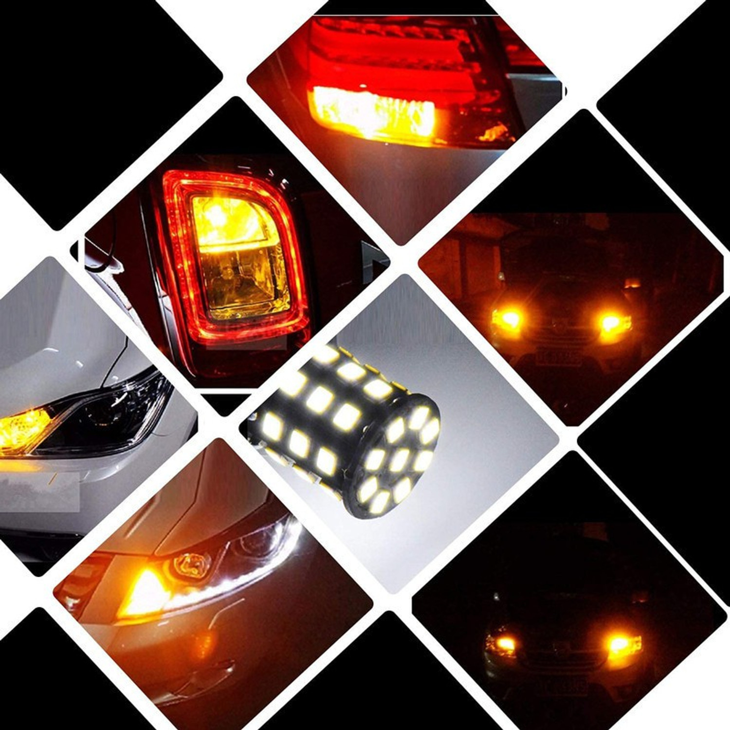 Image of OBEROI'S TRADERS 360 Reflecting LED Indicator Bulbs Set Of 4 For Activa Scooty All Models Indicator Light Motorbike, Car LED (12 V, 12 W)