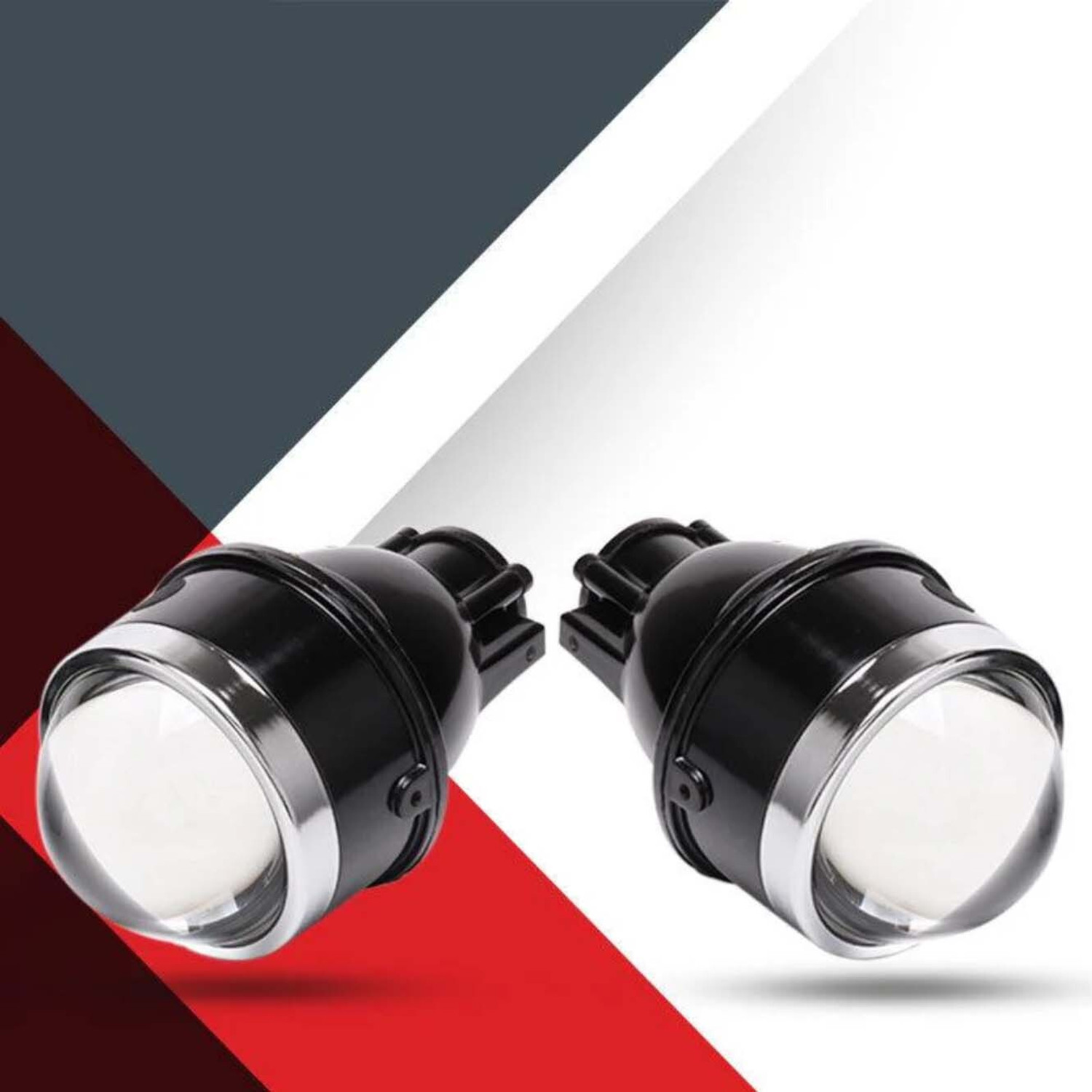 Image of AUTO PEARL Metal 3 Inch Bi-Xenon Fog Light Projector Lens H8 H9 H11 HID Led Bulb A038 Fog Lamp Car LED for Maruti Suzuki (12 V, 35 W)