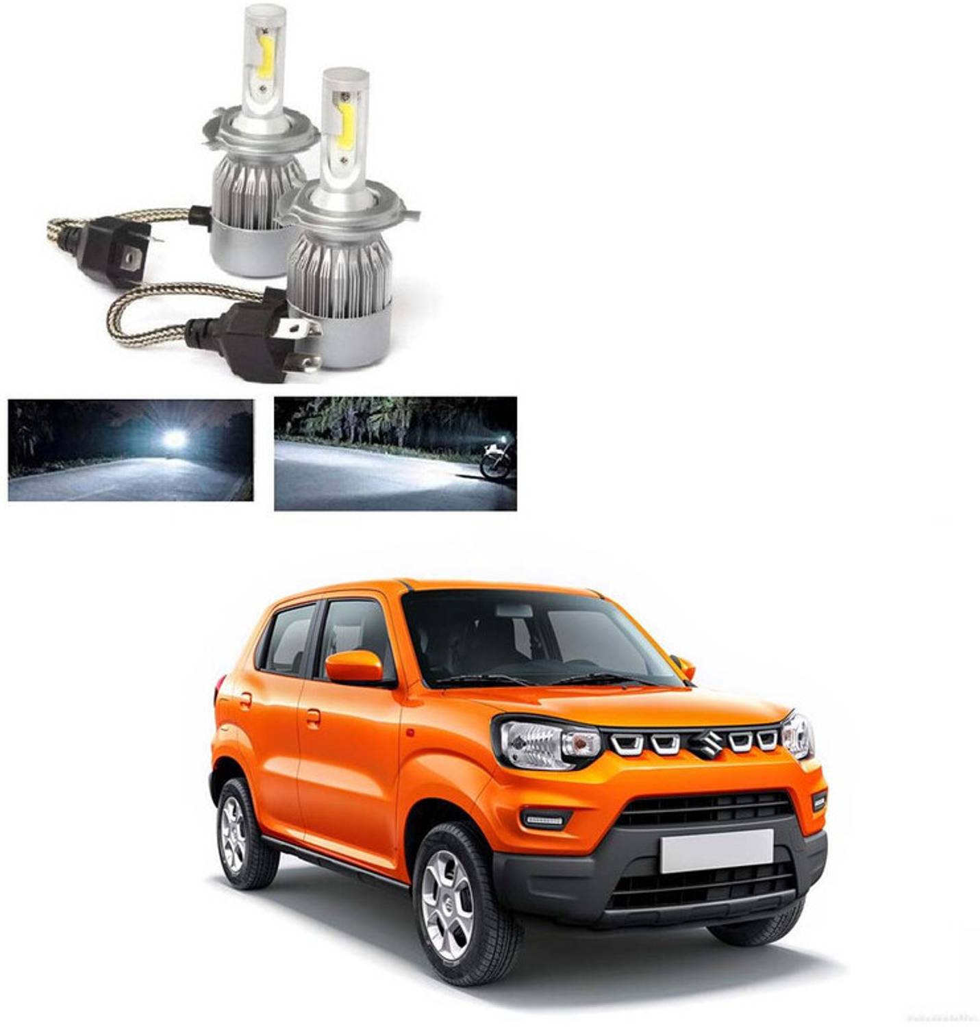 ZULUSTYL C6 H4 Car Led Headlight Bulb 36W LED Conversion Bulb Universal-59 Headlight Car, Motorbike LED (12 V, 72 W)