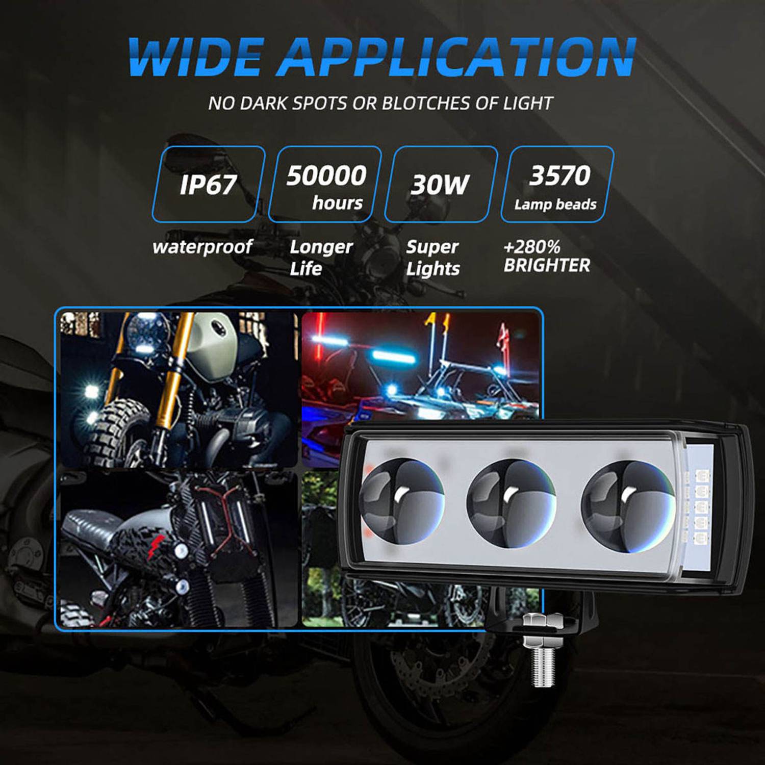TRYFLY A2 Six Mode Dual Lens Fog Light - Image 3