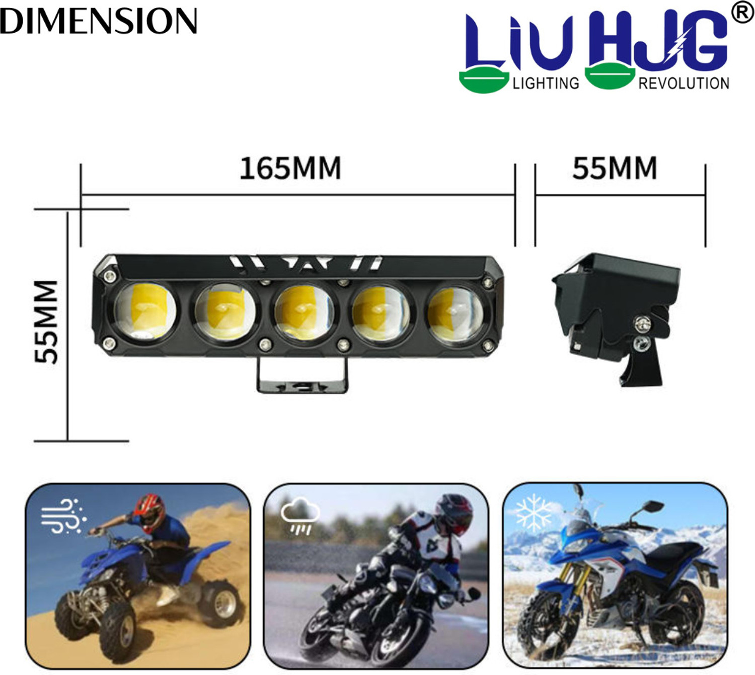 Image of LIU HJG Glove keyring 2pcs 5 Lens Fog Light With Devil Eye Fog Lamp Bus, Car, Motorbike, Truck, Van LED (12 V, 120 W) (Universal For Bike, Universal For Car, Pack of 1)