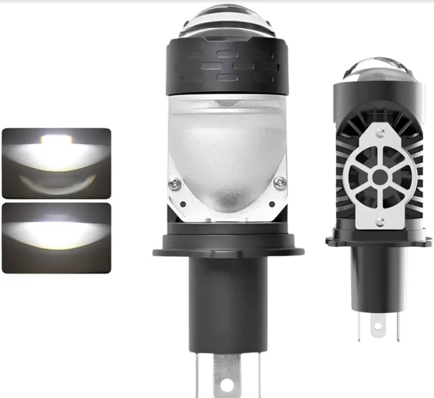 BIKEBLOOM H4 55W White LED Bulb for Motorbikes - Image 4
